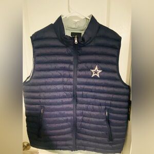NFL Navy Puffer Vest with Star Logo